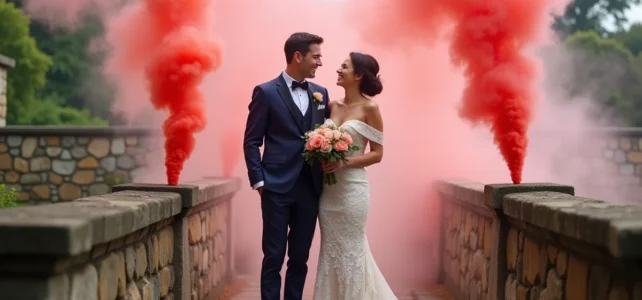 Comment sublimer vos photos de mariage avec des fumigènes colorés Comment sublimer vos photos de mariage avec des fumigènes colorés